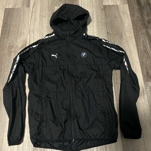 Puma Black Men's Windbreaker with BMW Logo